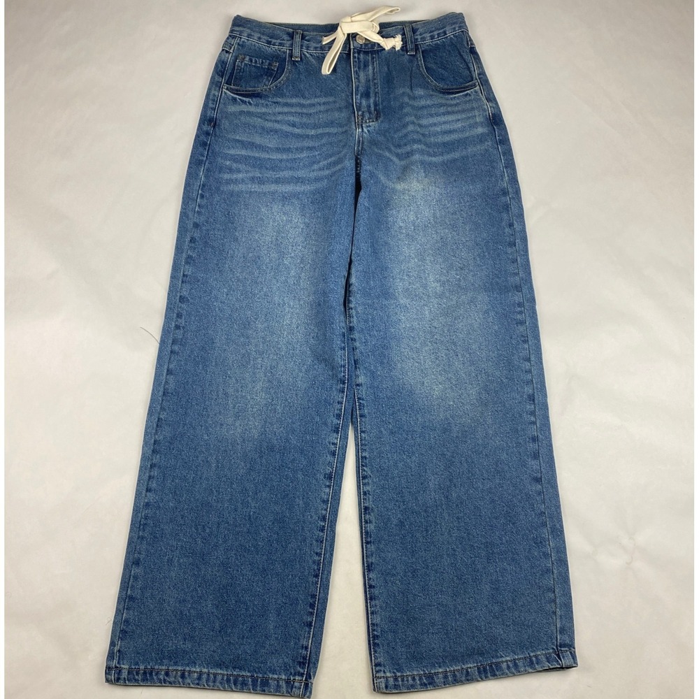 NWT Bohme Jeans Women's Medium Wide Leg Blue